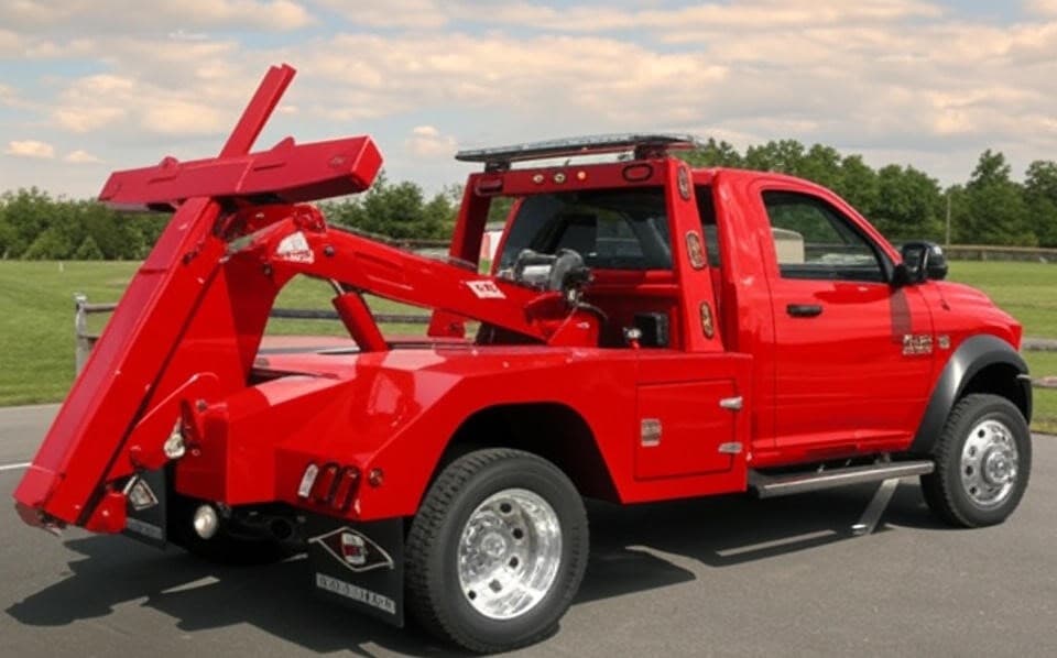Tow truck in Troy, Michigan